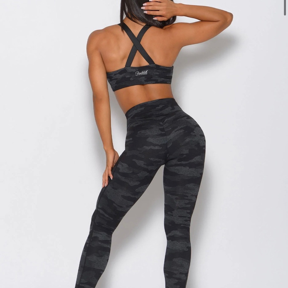 Bombshell Sportswear Fit Cami Leggings Charcoal Gray